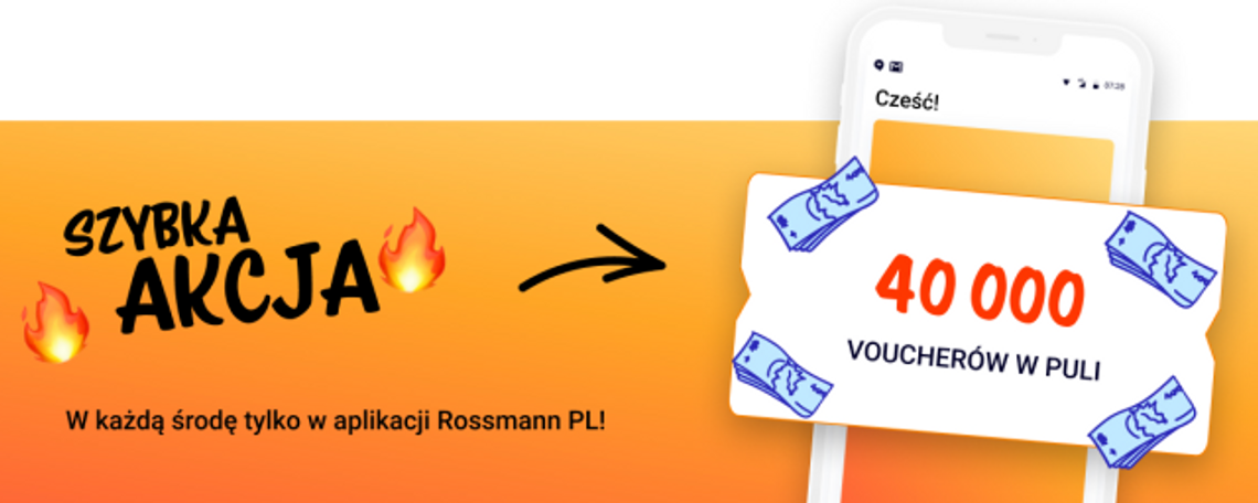 Co tydzień do zdobycia 40 tys. voucherów - wraca „Szybka akcja” w aplikacji Rossmann PL