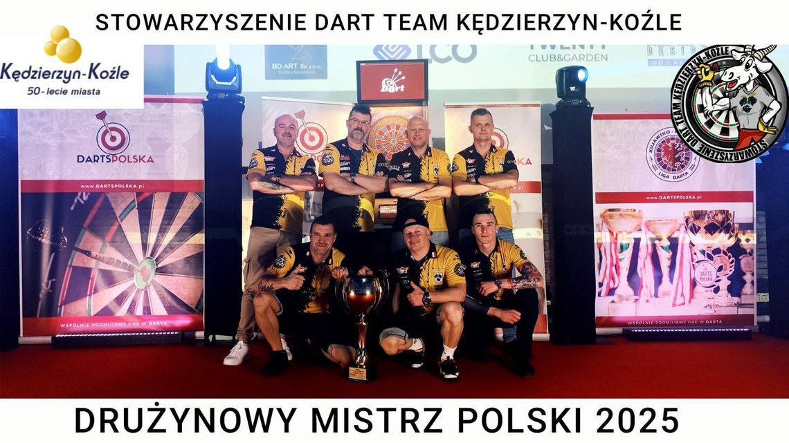 Dart Team Kędzierzyn-Koźle obronił tytuł drużynowego Mistrza Polski w rozgrywkach Darts Polska