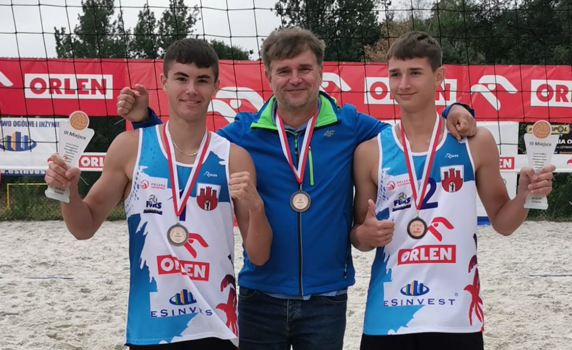 Dawid Banasiak i Olek Kopania brązowymi medalistami Mistrzostw Polski w siatkówce plażowej