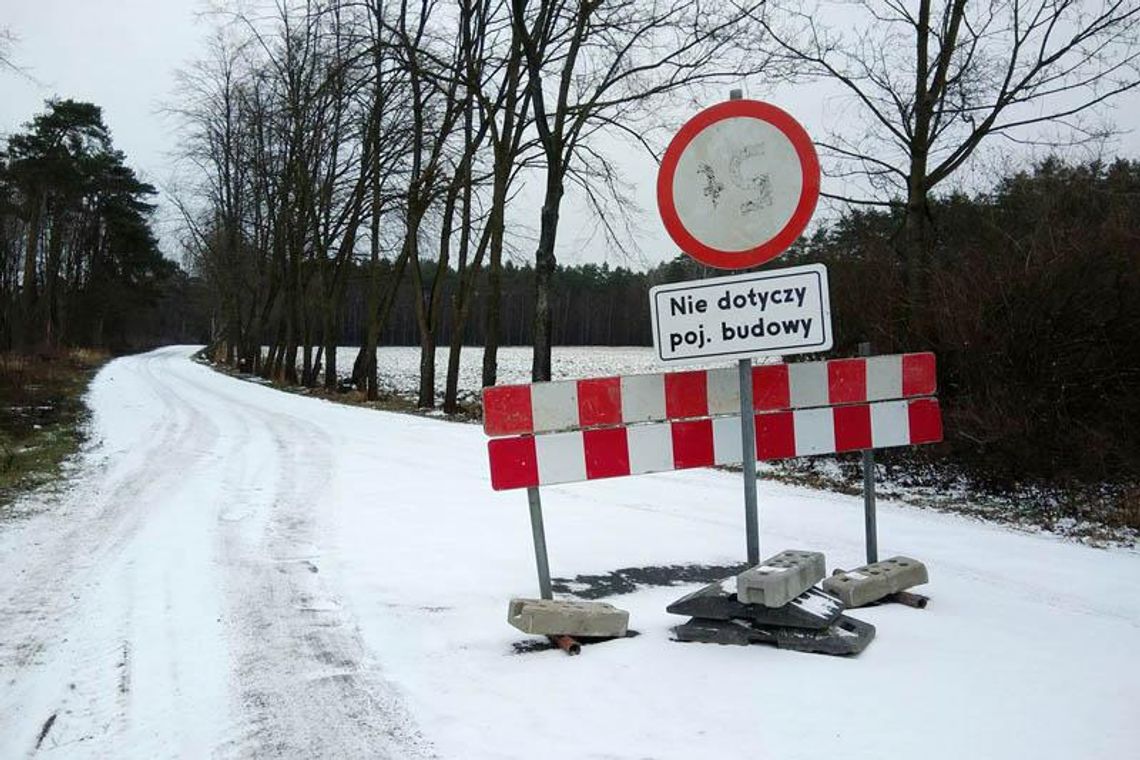 Do Cisowej teraz tylko przez Sławięcice. Dojazd od strony Lenartowic zamknięty