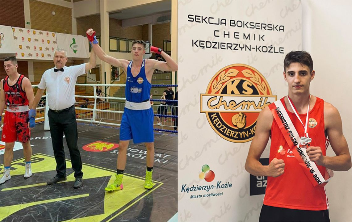 Dominik Przywara z Chemika Kędzierzyn-Koźle wicemistrzem Polski juniorów w boksie