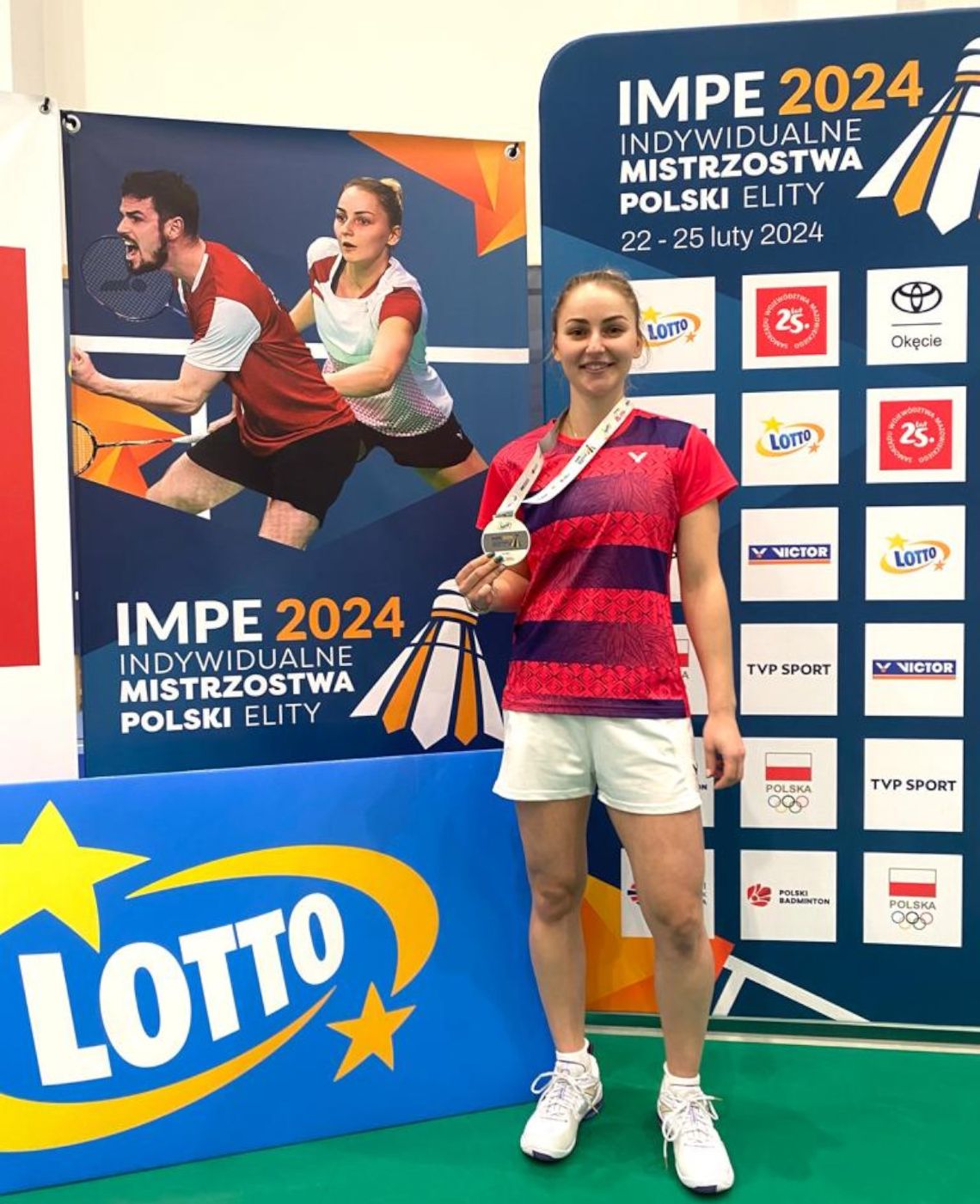Dominika Kwaśnik srebrną medalistką badmintonowych Mistrzostw Polski elity