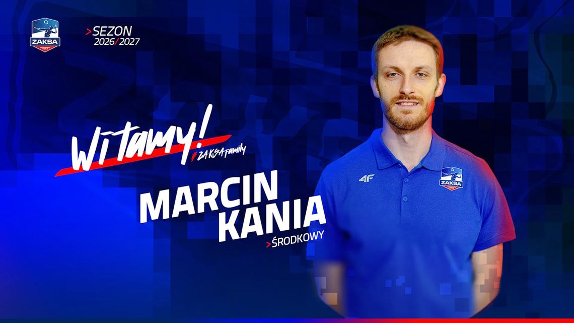 Drugi transfer przychodzący do ZAKSY. Do drużyny dołączył środkowy Marcin Kania Drugi transfer przychodzący do ZAKSY. Do drużyny dołączył środkowy Marcin Kania