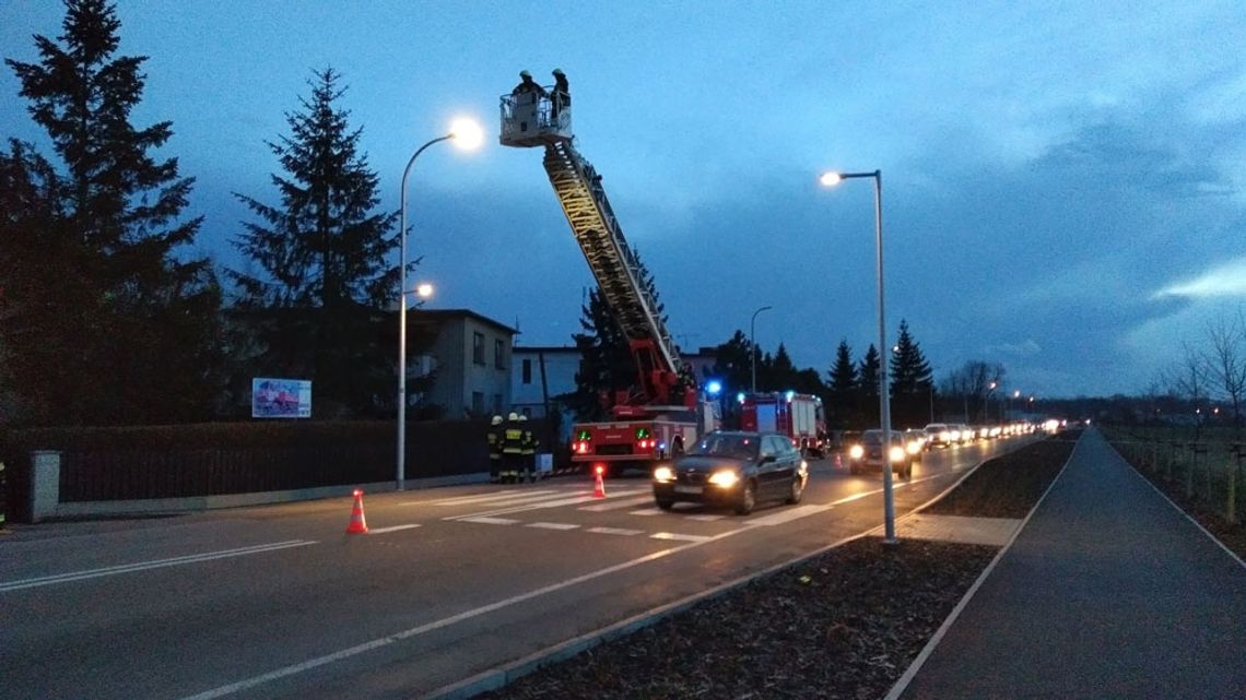 Drzewo spadło na dom. Utrudnienia dla kierowców na ulicy Dunikowskiego