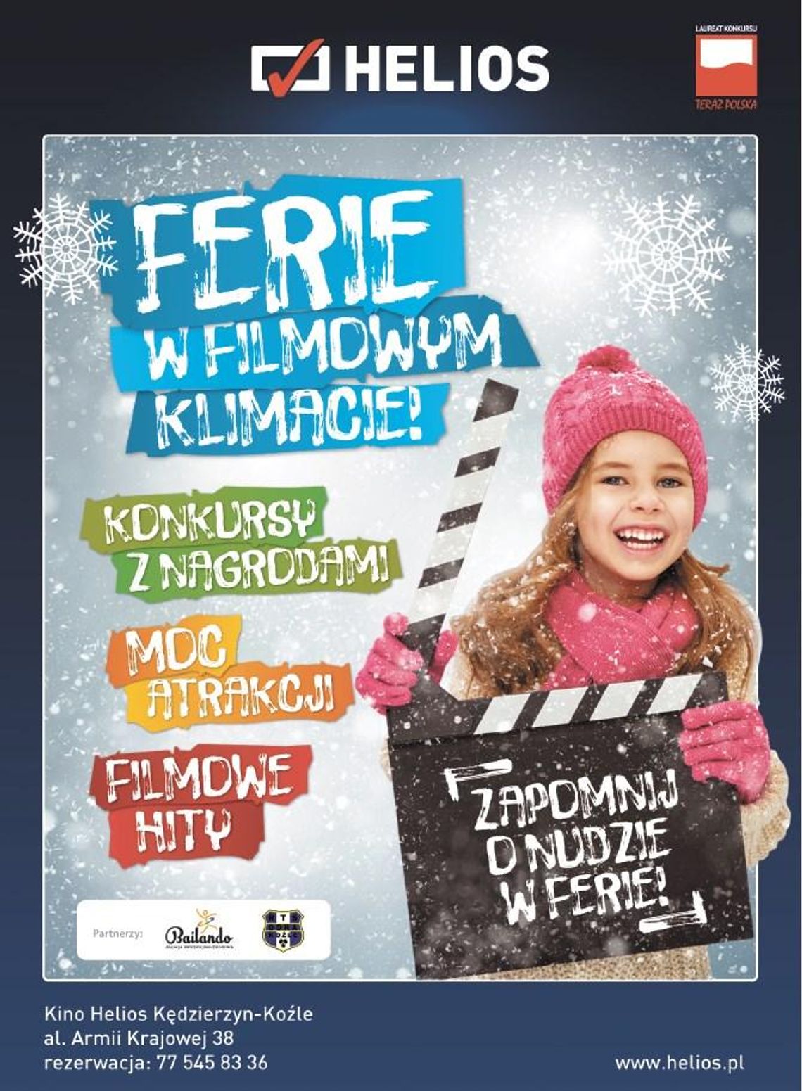 Ferie w filmowym klimacie w kinie Helios. Ciekawe seanse i atrakcje dla najmłodszych