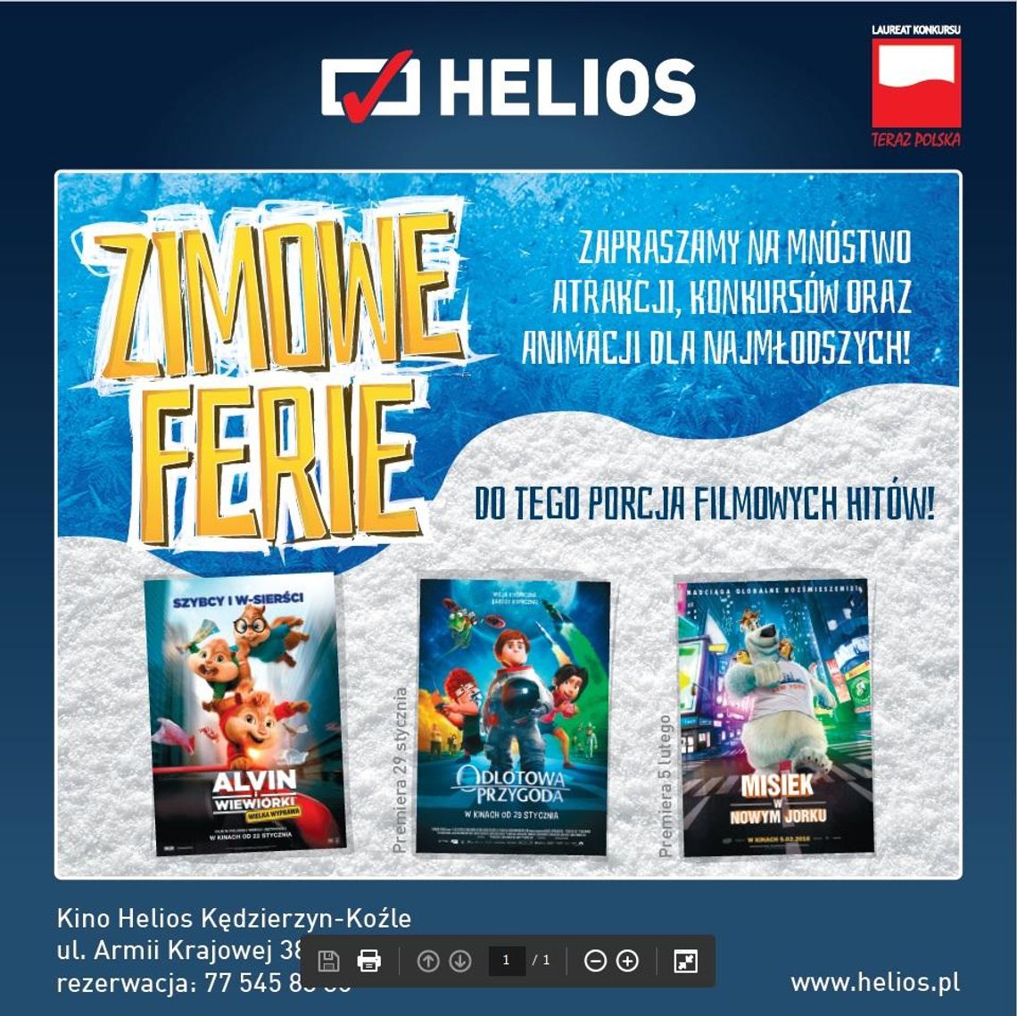 Ferie zimowe w kinie Helios