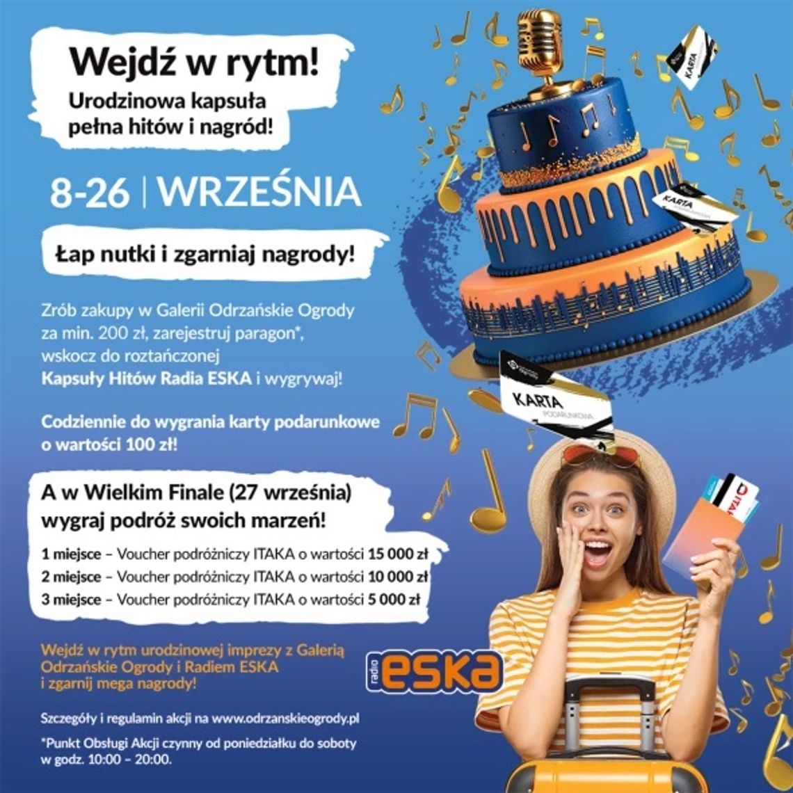 Galeria Odrzańskie Ogrody świętuje urodziny. Na klientów czeka pełna hitów i nagród! Galeria Odrzańskie Ogrody świętuje urodziny. Na klientów czeka pełna hitów i nagród!