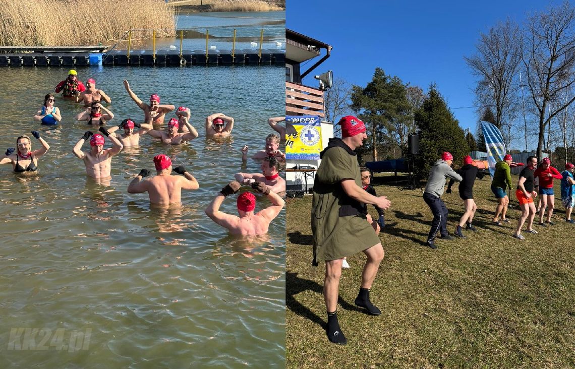 Zamiast obrad - zimna kąpiel. Samorządowcy morsowali na Dębowej Zamiast obrad - zimna kąpiel. Samorządowcy morsowali na Dębowej