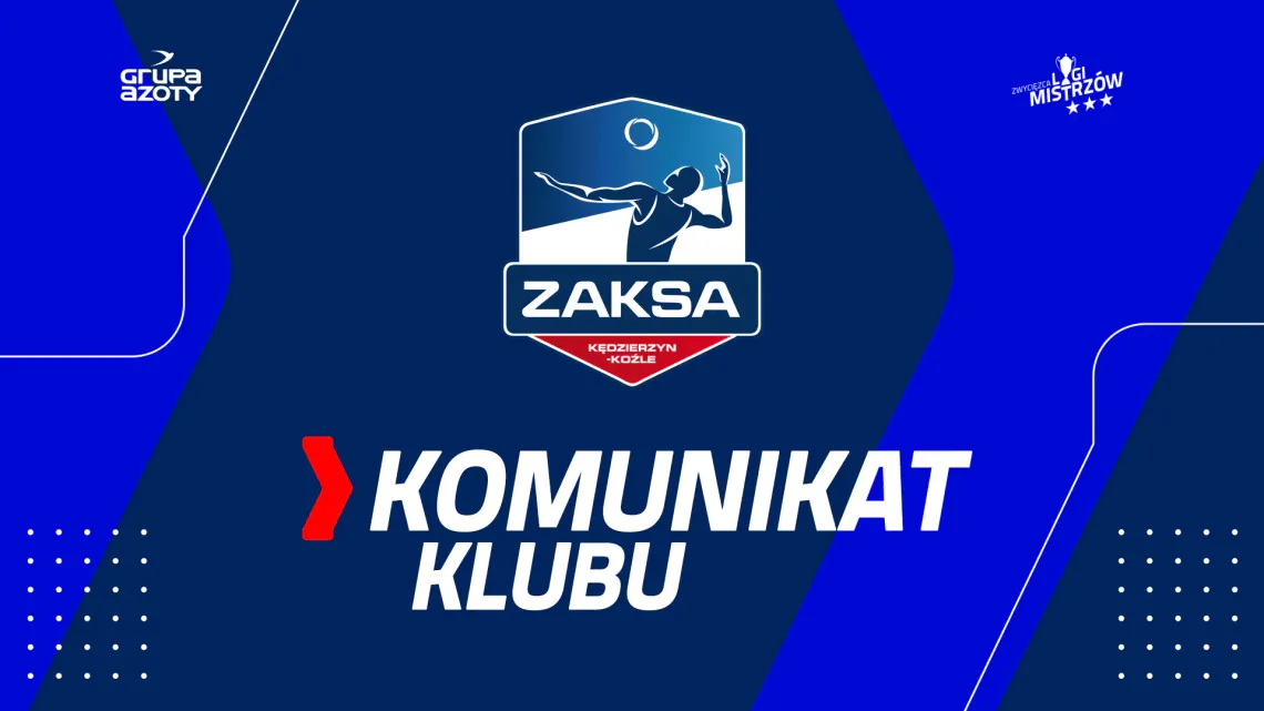 Grupa Azoty ZAKSA Kędzierzyn-Koźle ponownie nie wystąpi w Klubowych Mistrzostwach Świata