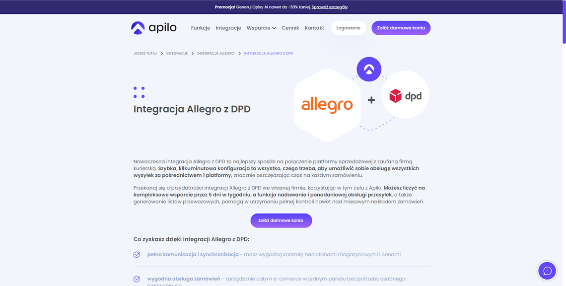 Integracja Allegro z DPD - jakie są wymagania techniczne?