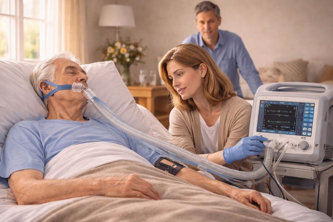 Jak wygląda opieka nad pacjentem podłączonym do respiratora w domu? Praktyczny przewodnik dla rodzin