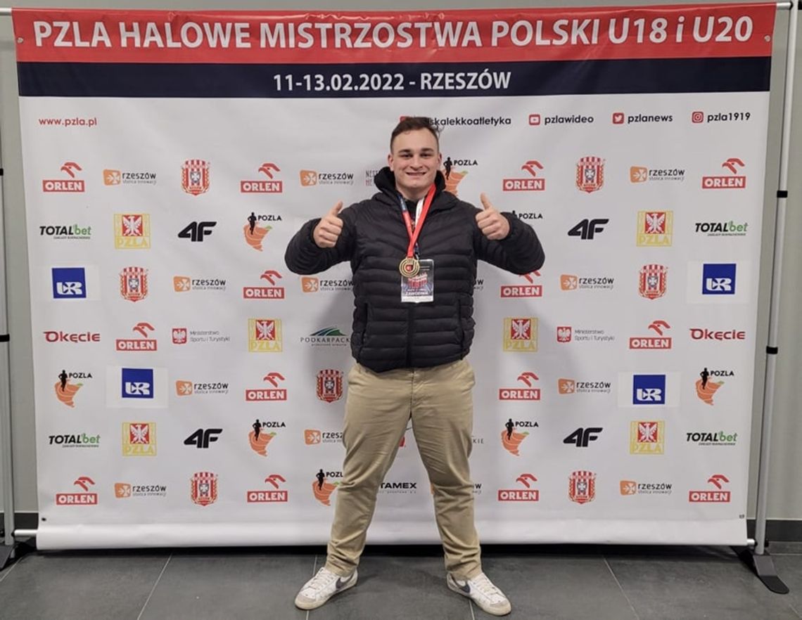 Jakub Korejba z kolejnym złotym medalem! Kędzierzynianin mistrzem Polski w pchnięciu kulą