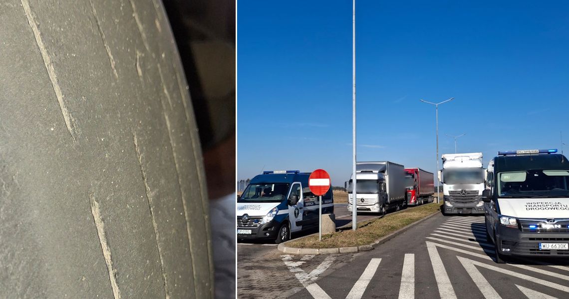 Jechał z Ukrainy do Czech na łysych oponach. Autokar zatrzymali inspektorzy z Kędzierzyna-Koźla