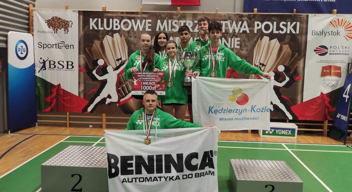 Kędzierzynianie mistrzami Polski w badmintonie. Rewelacyjny występ zawodników Beninca UKS Feniks