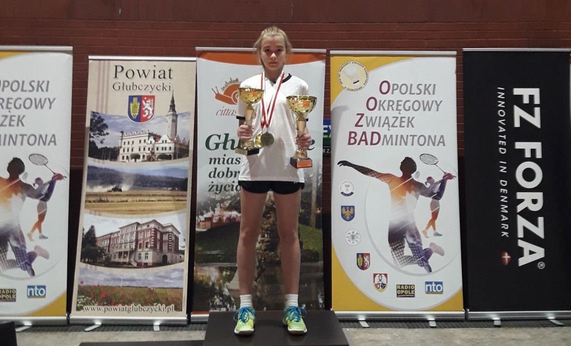 Kędzierzynianka Julia Wójcik zdobyła złoty medal badmintonowych Mistrzostw Polski