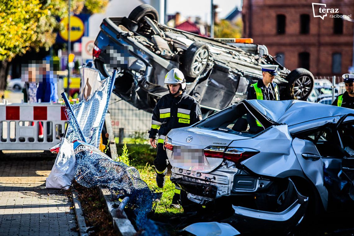 Kierowca auta na kędzierzyńskich numerach skasował cztery samochody i próbował uciekać