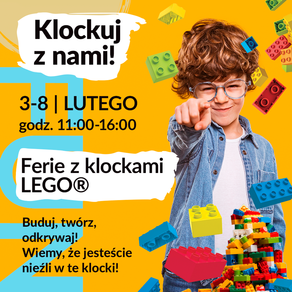 Klocki Lego, warsztaty i animacje dla dzieci! Odrzańskie Ogrody zapraszają do odwiedzin podczas ferii