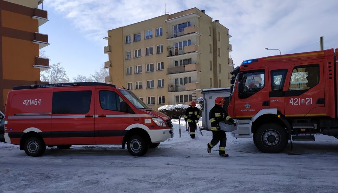 Kobieta zasłabła w mieszkaniu. Interwencja służb ratunkowych przy ulicy Zielonej