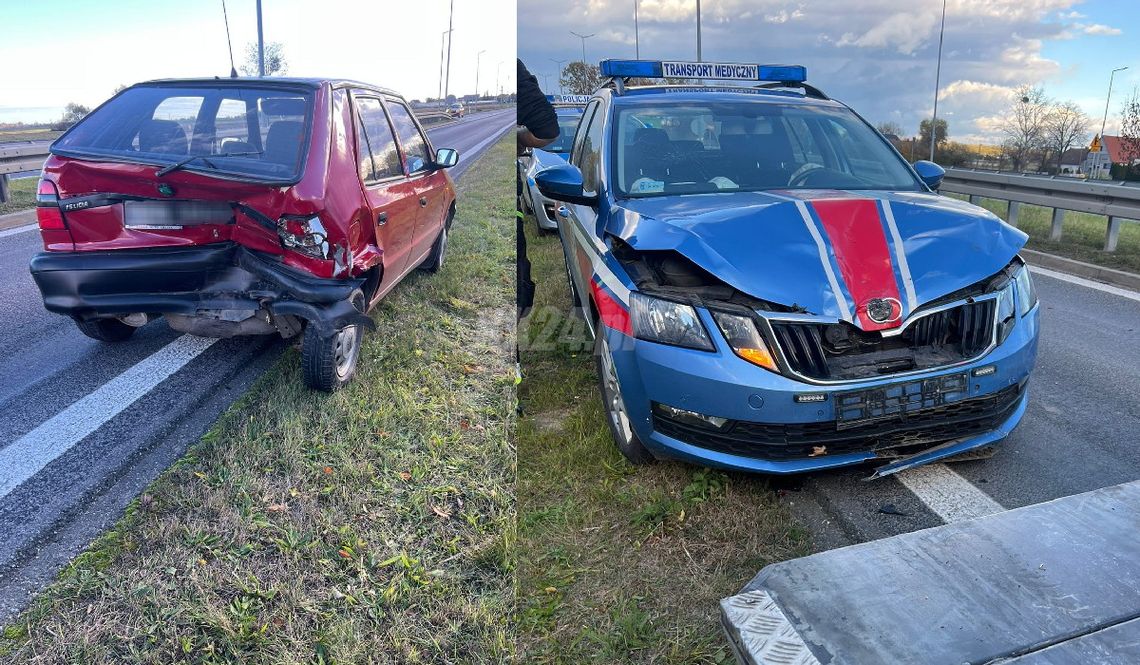 Kolizja z udziałem pojazdu medycznego przewożącego krew w Komornie. Na miejscu interweniują służby ratunkowe Kolizja z udziałem pojazdu medycznego przewożącego krew w Komornie. Na miejscu interweniują służby ratunkowe
