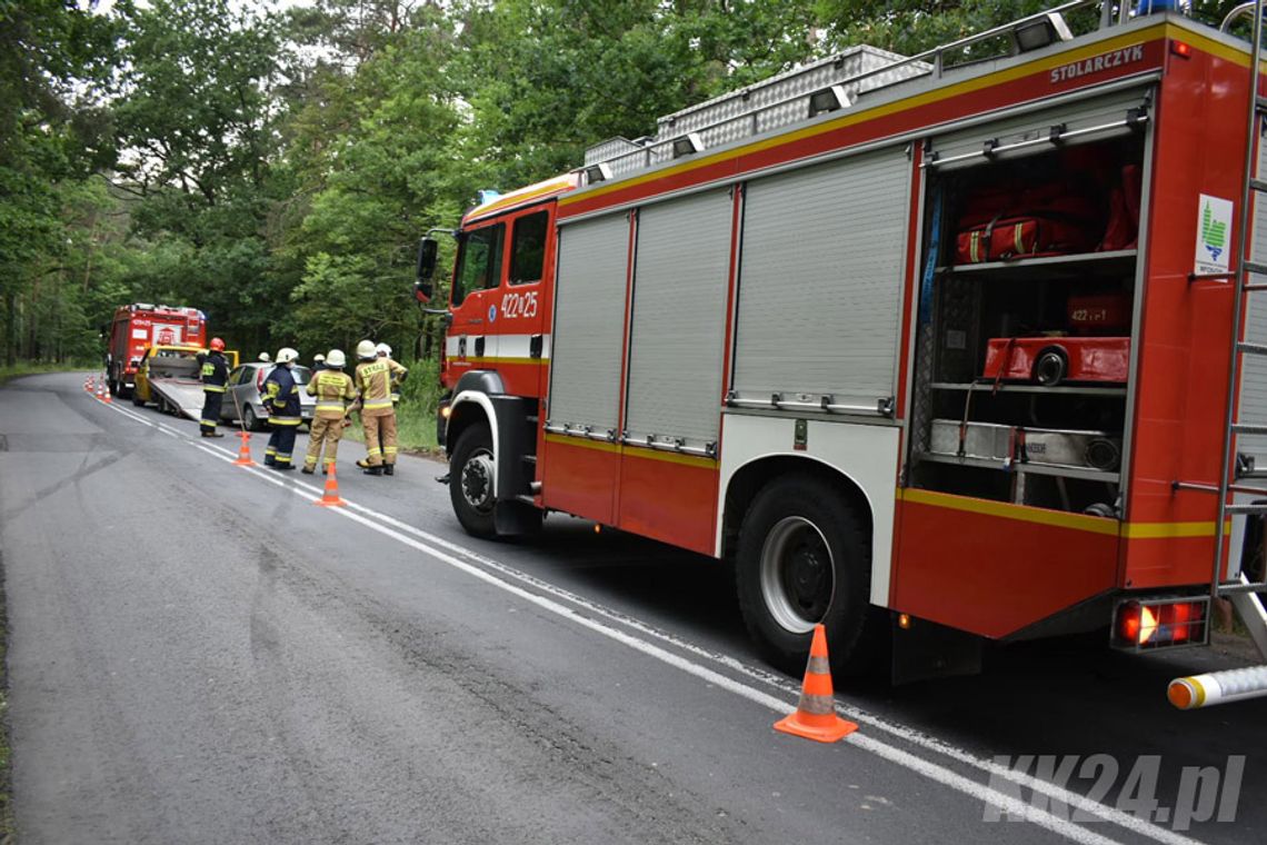 Kolizja z udziałem trzech samochodów na drodze z Kłodnicy do Januszkowic