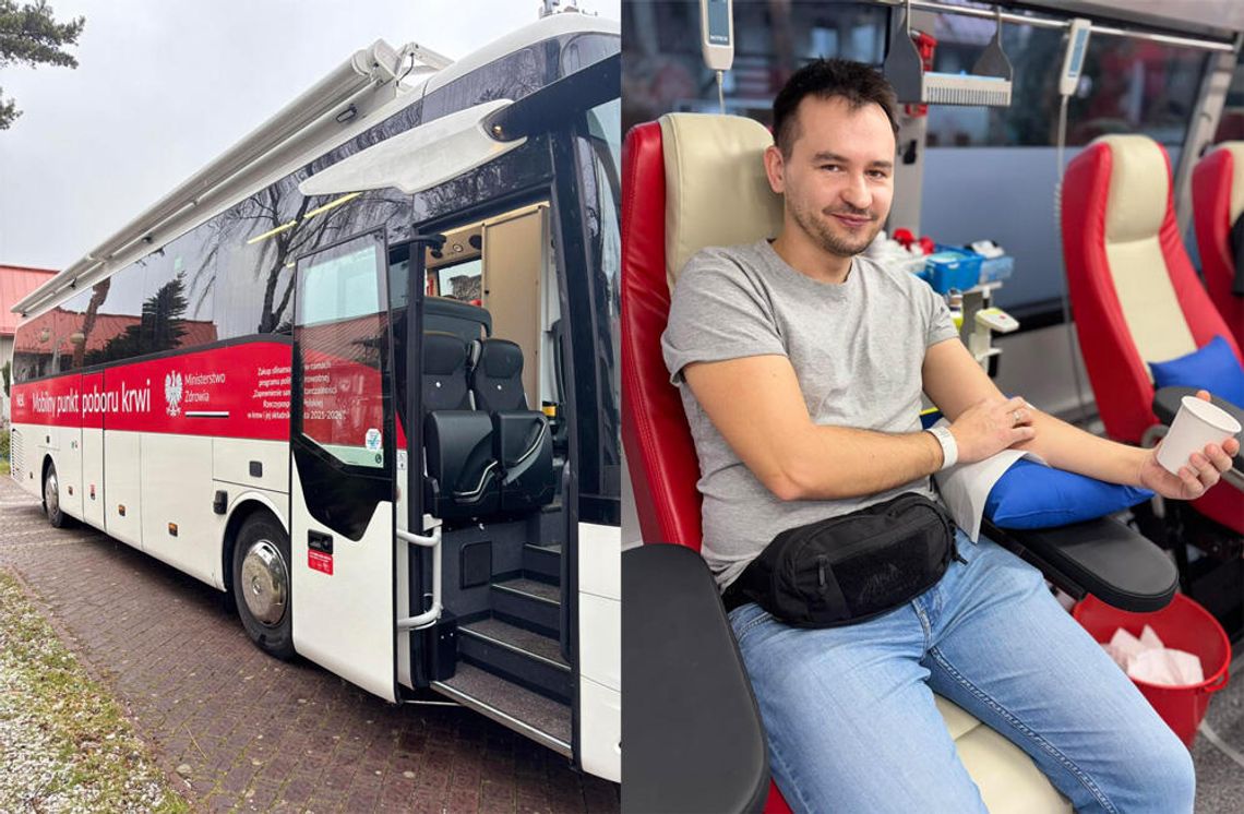 Krwiobus na kościelnym placu. Mieszkańcy Kędzierzyna-Koźla oddawali krew