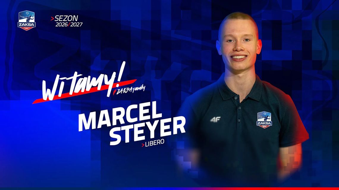 Marcel Steyer nowym libero ZAKSY. 18-latek z Kędzierzyna-Koźla zadebiutuje na najwyższym poziomie Marcel Steyer nowym libero ZAKSY. 18-latek z Kędzierzyna-Koźla zadebiutuje na najwyższym poziomie