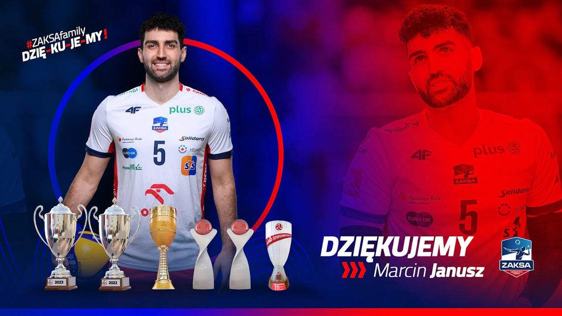 Marcin Janusz po czterech latach odchodzi z ZAKSY Kędzierzyn-Koźle