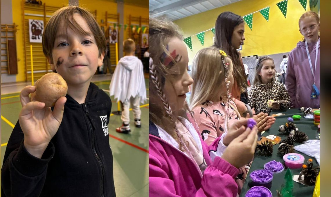 Jesienny chłód nie ostudził gorącej atmosfery w szkole. Święto Pieczonego Ziemniaka w „Jedynce”