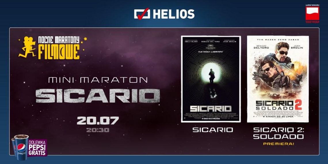 Mini Maraton Sicario na ekranie kędzierzyńskiego Heliosa