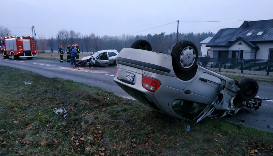 Młody kierowca stracił panowanie nad autem - to wstępna przyczyna wypadku na Gliwickiej