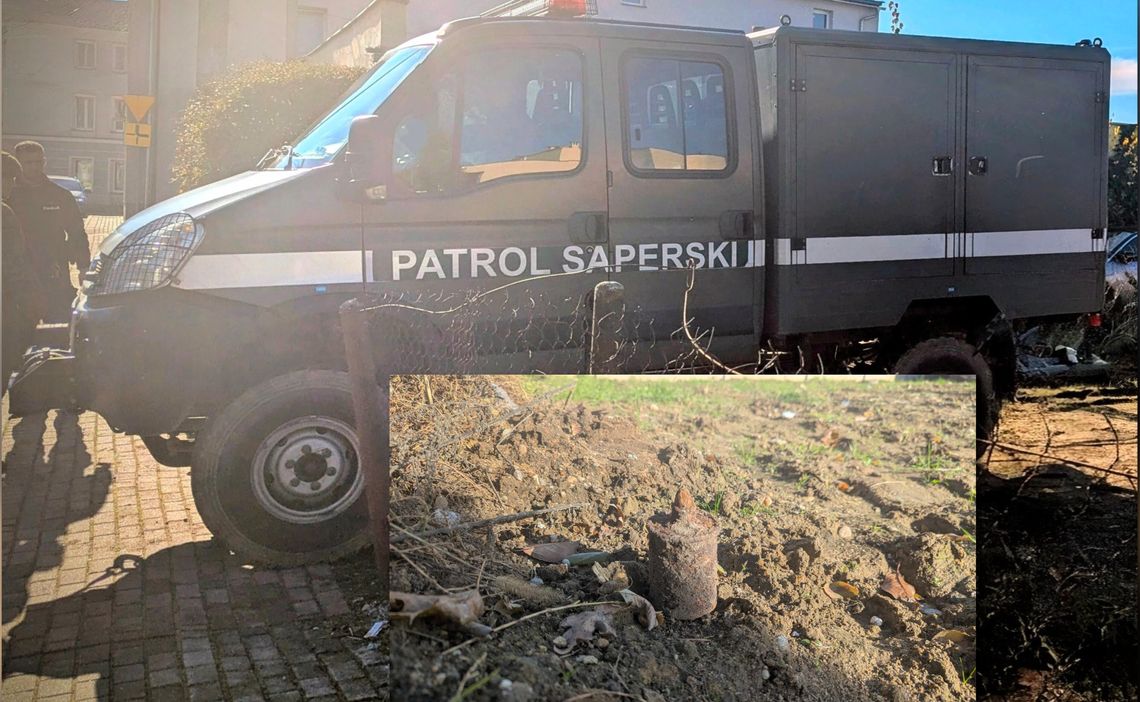 Na Kuźniczce znaleziono granat z czasów II wojny światowej. Zabrali go saperzy