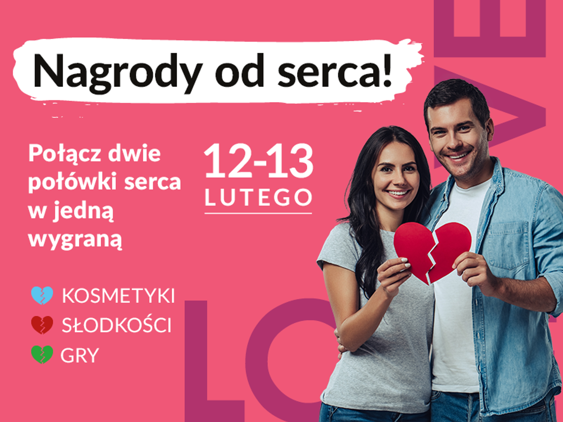 "Nagrody od serca". Rusza walentynkowa akcja promocyjna w Galerii Odrzańskie Ogrody