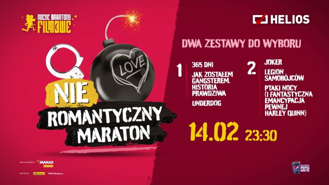 Nieromantyczne maratony filmowe na ekranie kędzierzyńskiego Heliosa