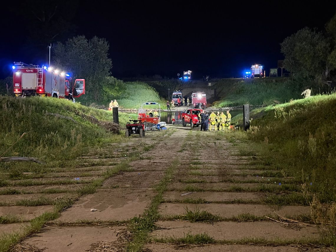 Nocna akcja służb nad Odrą w Dziergowicach. Zgłoszenie okazało się fałszywe