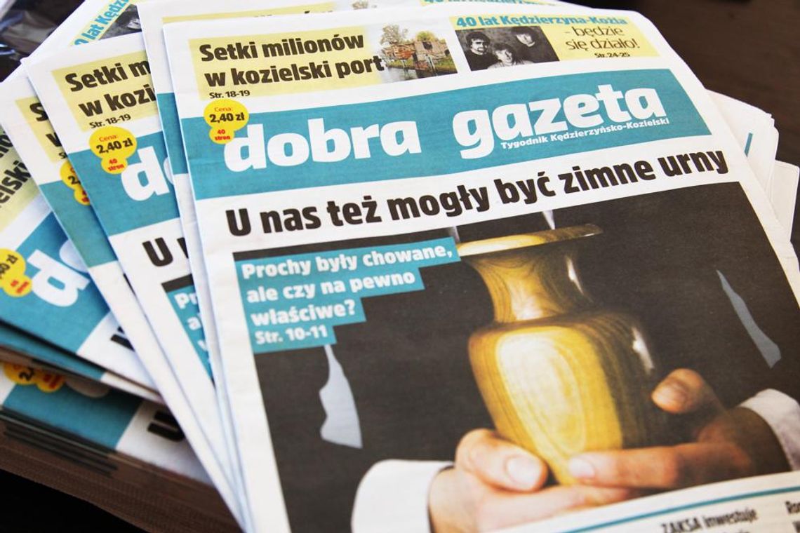 Od dzisiaj w sprzedaży nowy lokalny Tygodnik Kędzierzyńsko-Kozielski Dobra Gazeta