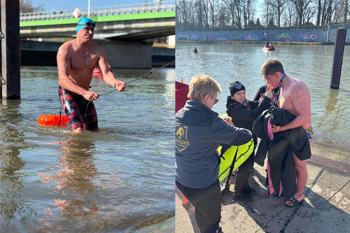 Odra sprawdziła charakter. Najtwardsi wskoczyli do lodowatej wody