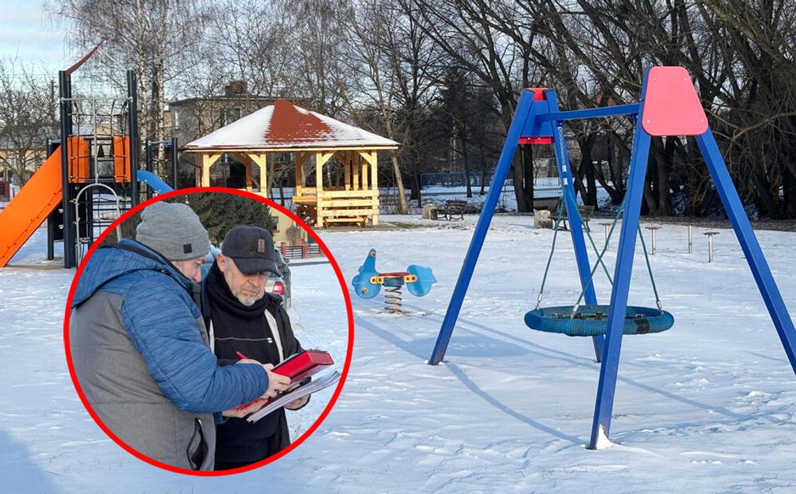 Plac zabaw w Rogach będzie oświetlony i monitorowany. Przekazano plac budowy