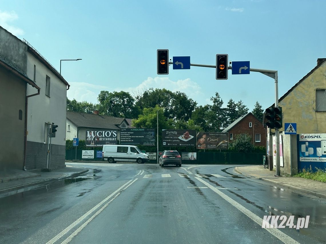 Po burzy doszło do awarii sygnalizacji świetlnej w Kłodnicy. Zarządca próbuje usunąć usterkę