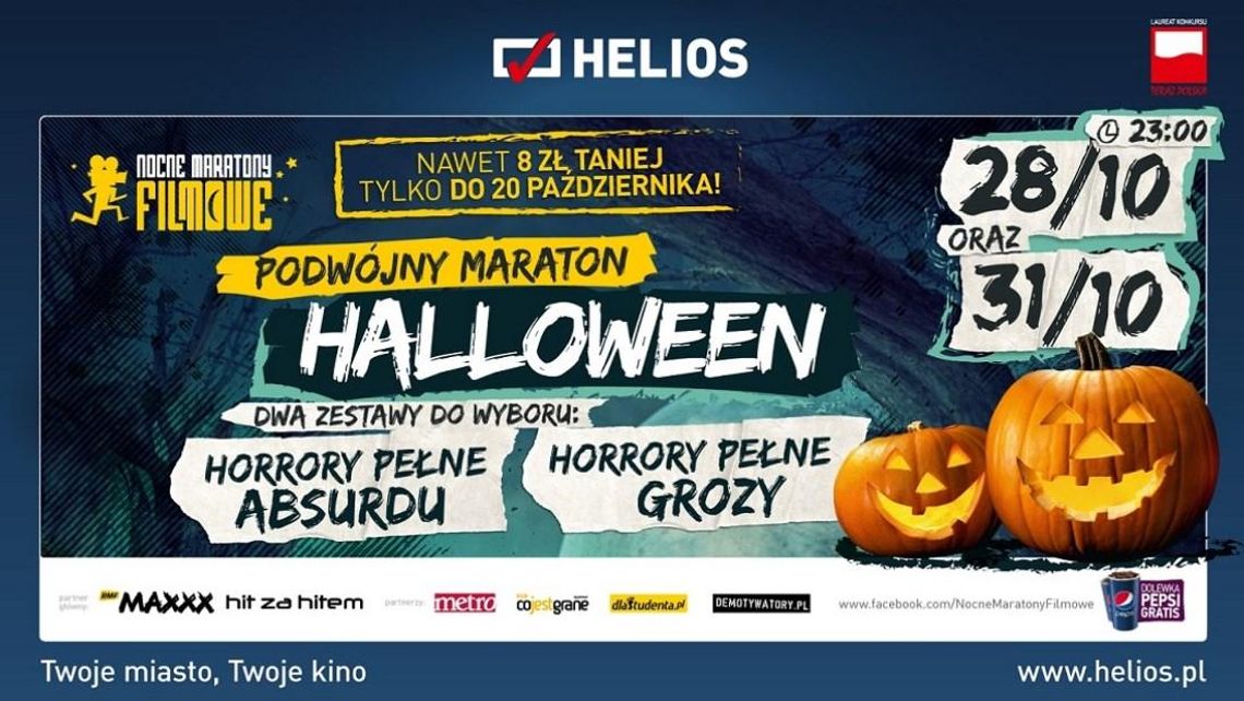 Podwójne nocne maratony filmowe Halloween w kinie Helios