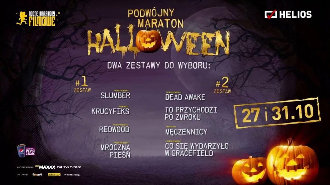 Podwójne nocne maratony filmowe Halloween w kinie Helios