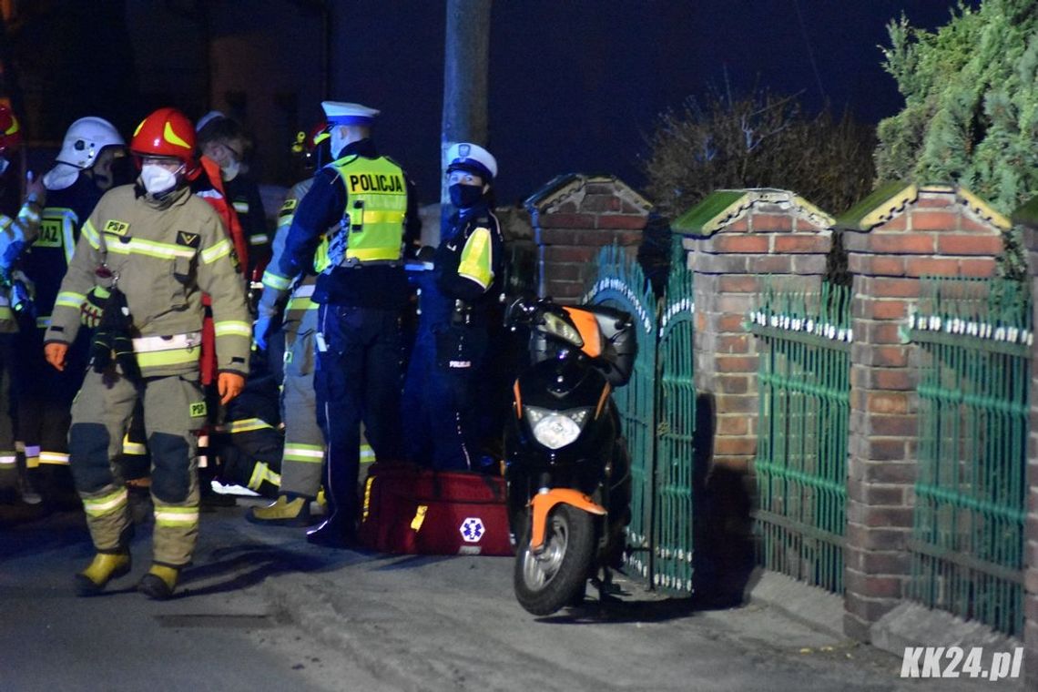 Ponad dwa promile wydmuchał kierowca skutera, który doprowadził do kolizji w Dziergowicach