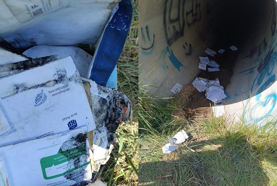Porozrzucane przesyłki pocztowe w gminie Reńska Wieś. Sprawą zajmuje się policja