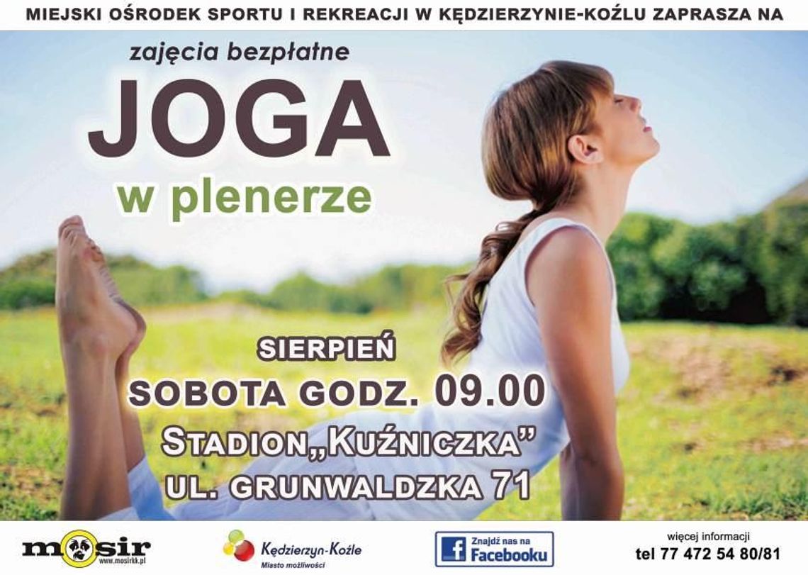 Powraca wakacyjna joga w plenerze. W sobotę kolejne spotkanie na stadionie