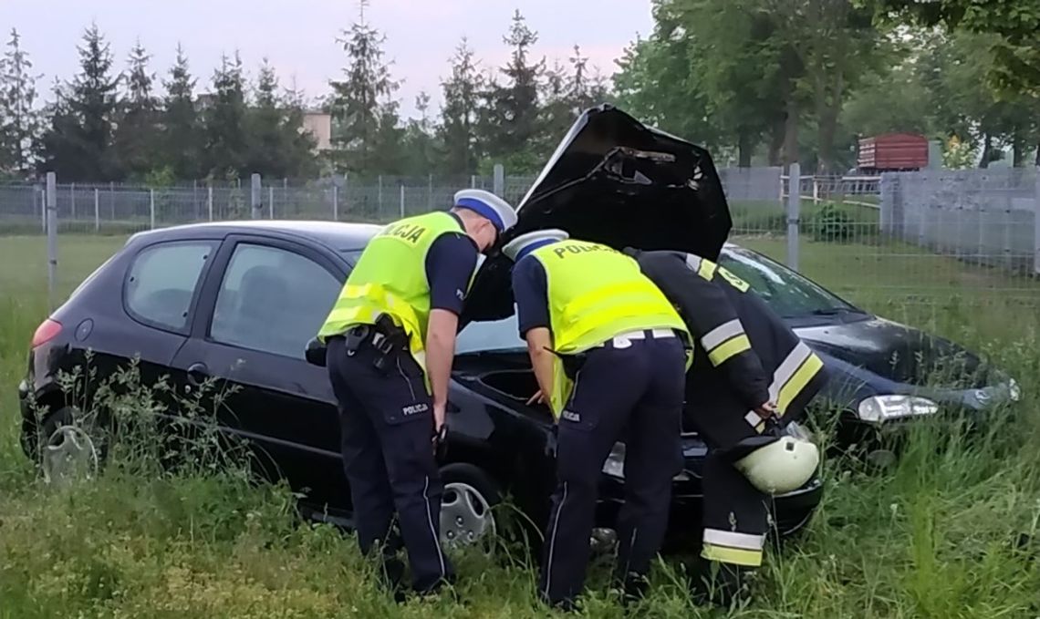 Pożar osobowego peugeota i błyskawiczna akcja strażaków w Reńskiej Wsi