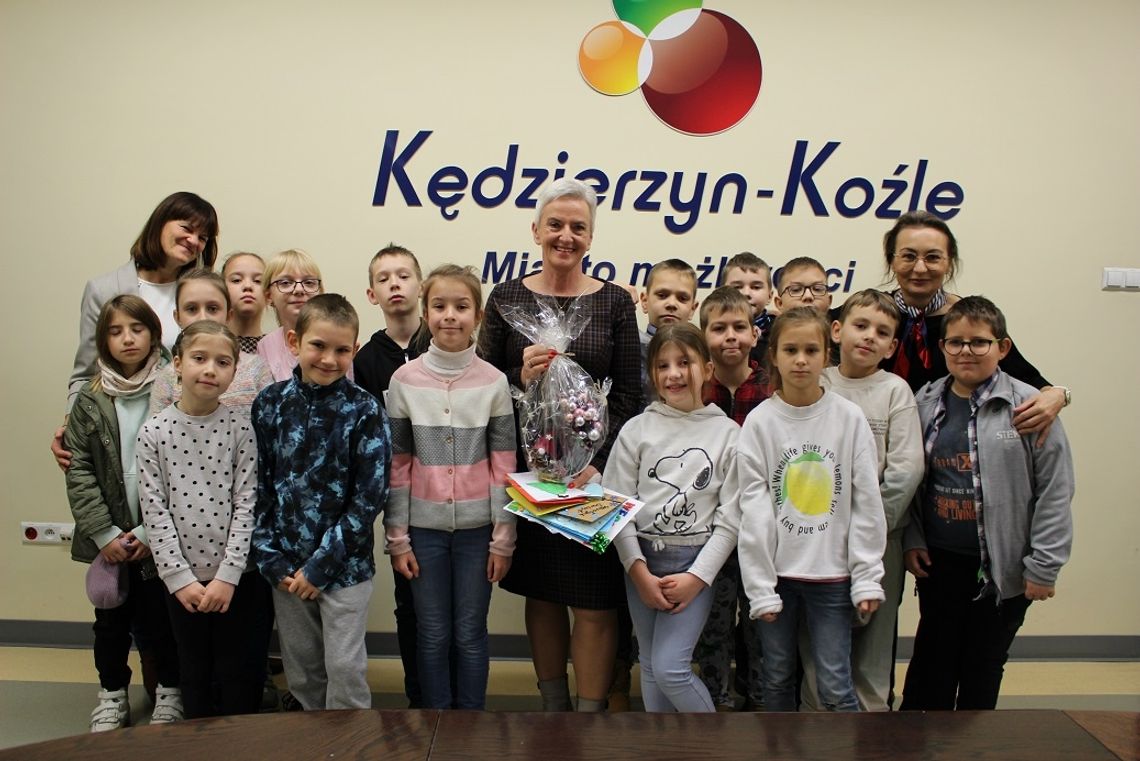 Prezydent Sabina Nowosielska opowiedziała uczniom, na czym polega jej praca