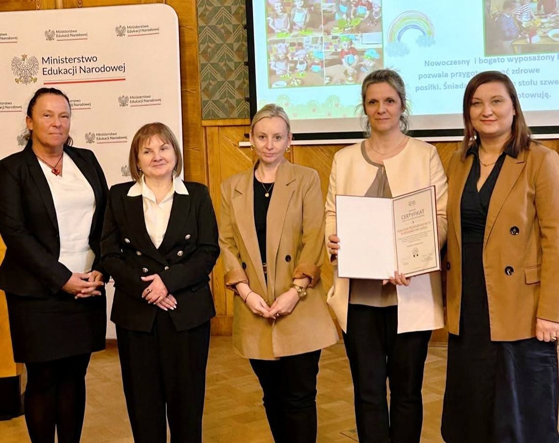 Publiczne Przedszkole nr 21 w Kędzierzynie-Koźlu docenione przez ministerstwo za promowanie zdrowia