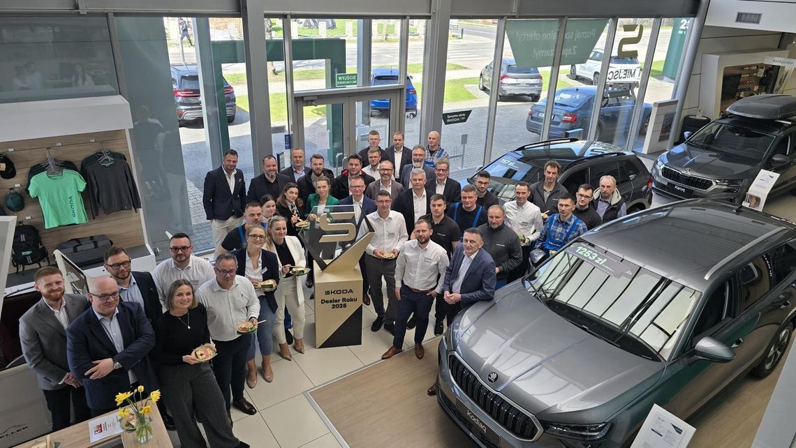 Salon LELLEK Koźle wygrał konkurs Dealera Roku 2025. Firma została najlepszym autoryzowanym salonem w Polsce