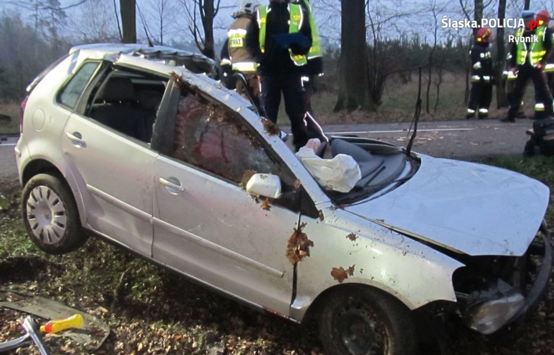 Śmiertelny wypadek pod Rybnikiem. Nastolatek z Kędzierzyna-Koźla trafił do szpitala