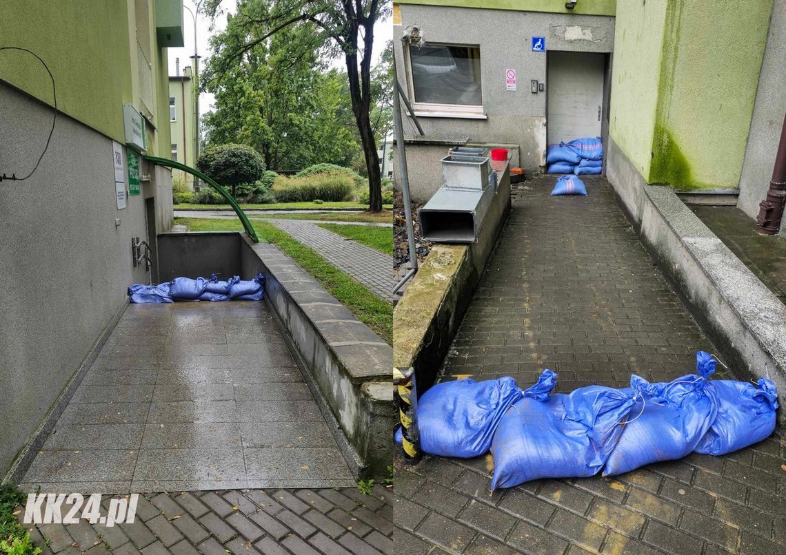 Szpital w Kędzierzynie-Koźlu przygotowuje się na nadchodzące silne opady deszczu