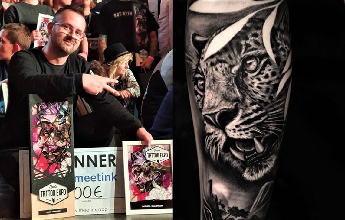 Tatuażysta z naszego miasta zdobywcą pierwszej nagrody na opolskim konwencie tatuażu Tattoo Expo Opole 2022